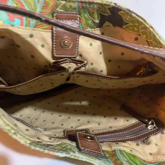 Kate Spade Brown and Green Paisley Hobo Bag - Picture 16 of 16